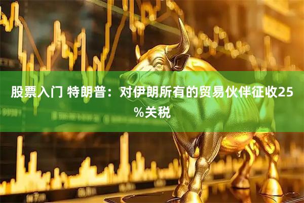 股票入门 特朗普：对伊朗所有的贸易伙伴征收25%关税